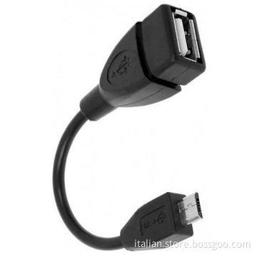 USB 2.0 Female to Micro USB Male OTG On-The-Go Cable Adapter